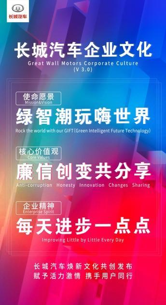 21個(gè)字有多大能量 長(zhǎng)城汽車 可以概括未來發(fā)展方向